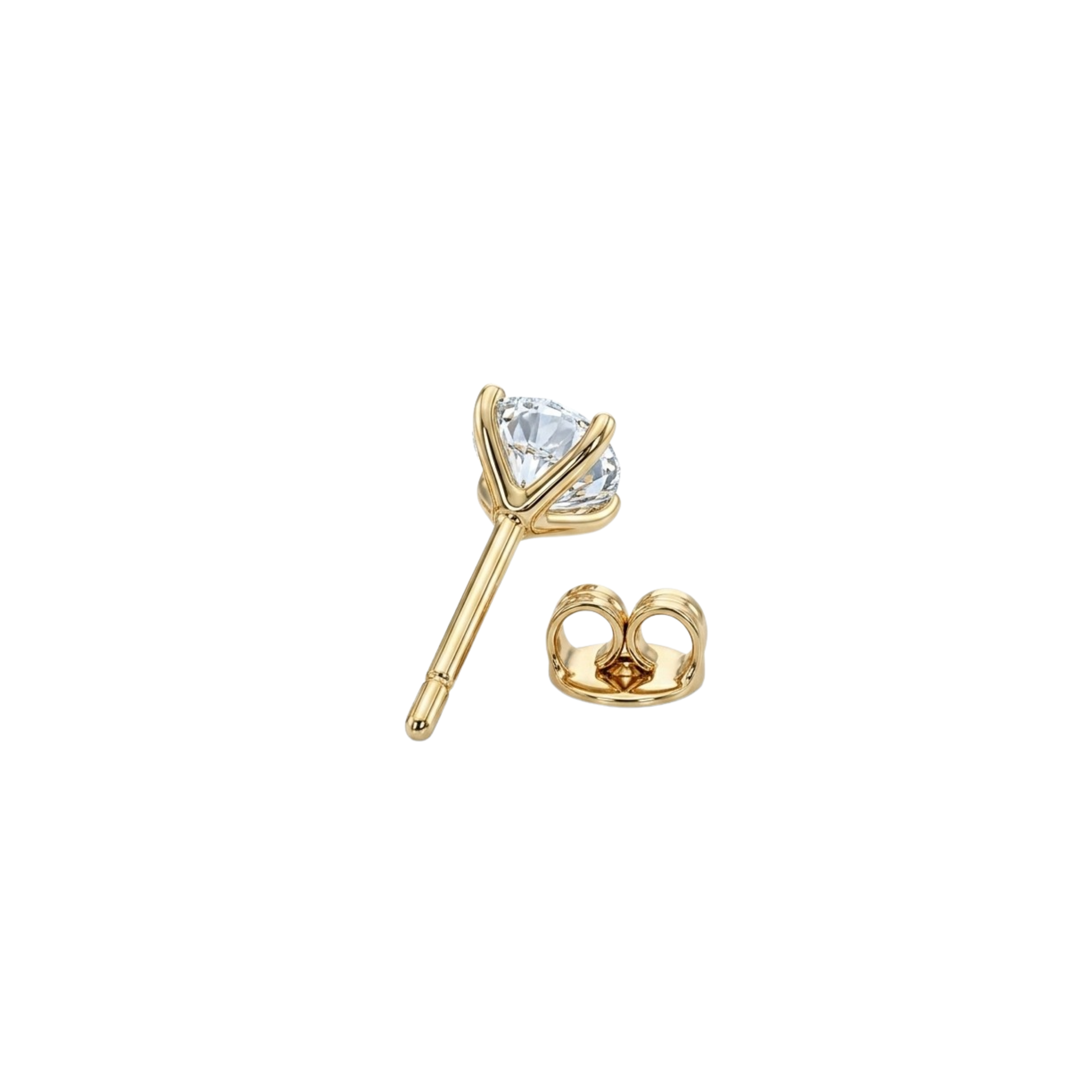 Round Lab Diamond Studs | Gold 1.490CT