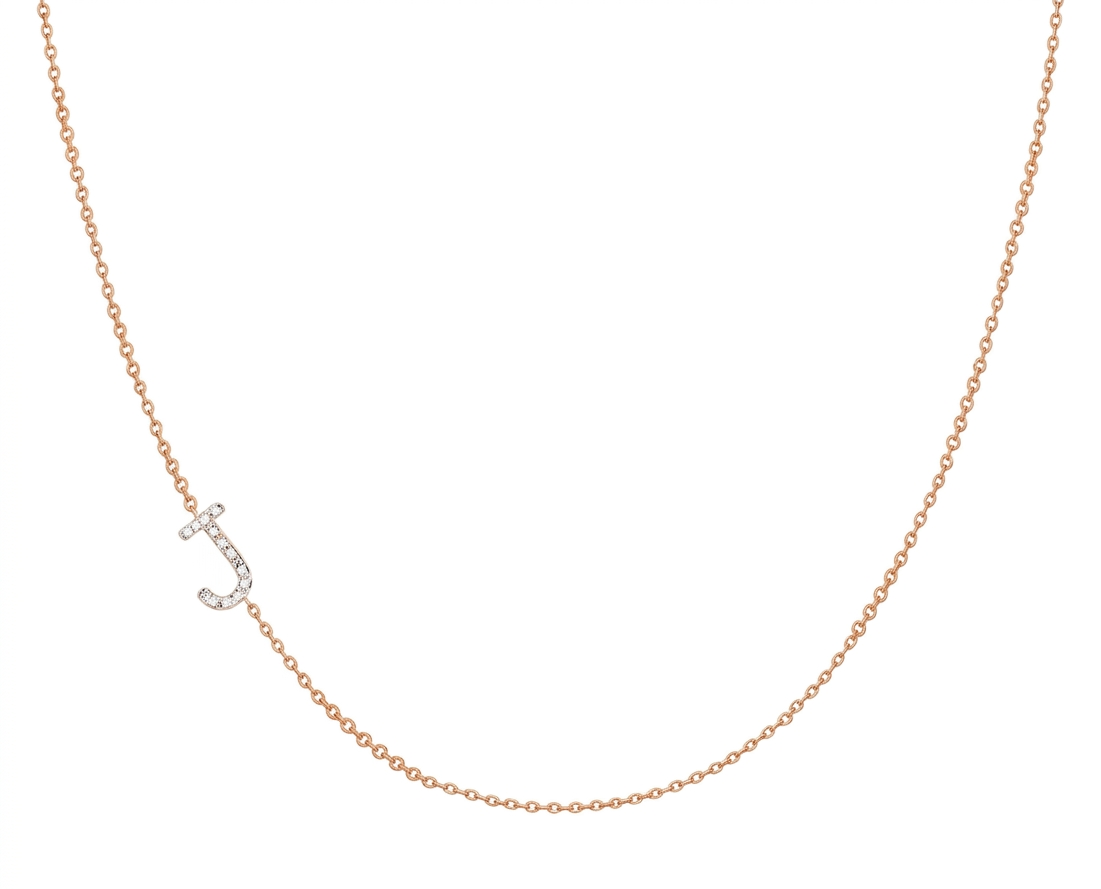 Nyla Initial Necklace Gold