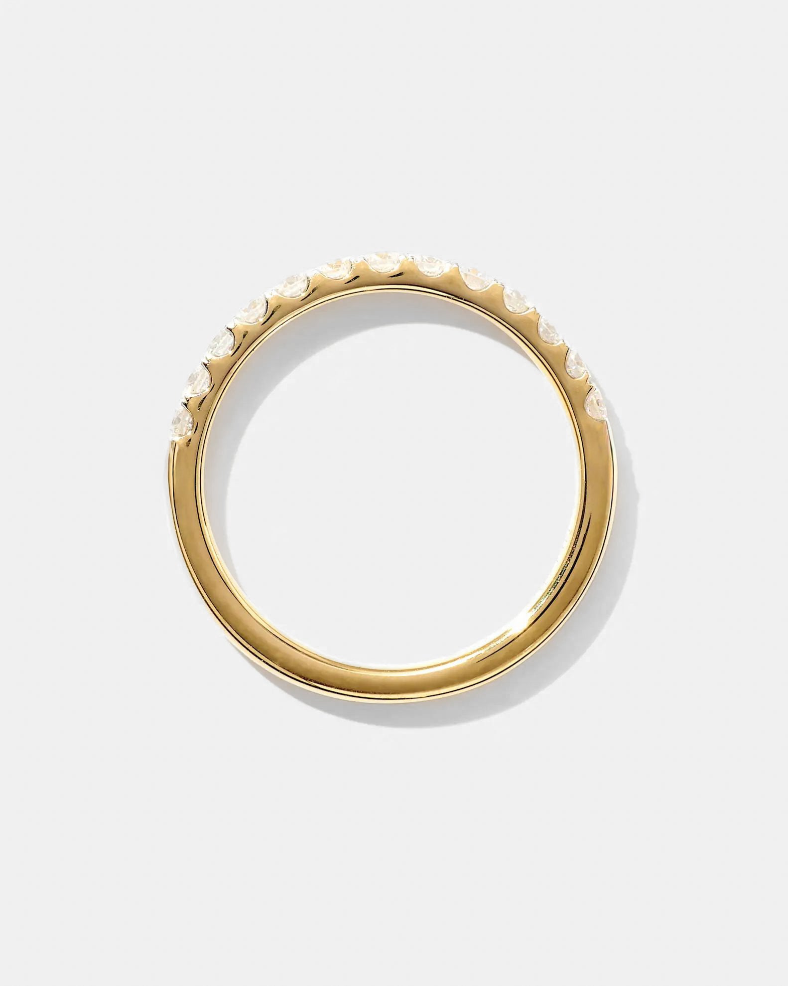 French Set Lab Diamond Band | Gold 0.671CT